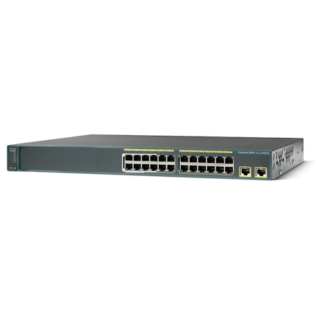 Cisco WS-C2960-24TT-L V10 24x 10/100Mb + 2x 10/100/1000Mb Gigabit switch 19