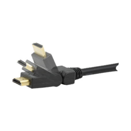 AWM CABLE-5502-5.0 HDMI type A (19-pins) kabel swivelconnectoren 5.0M