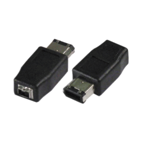 Valueline VLCP62901B Firewire verloopstukje/adapter IEEE-1394 6p M-4p F
