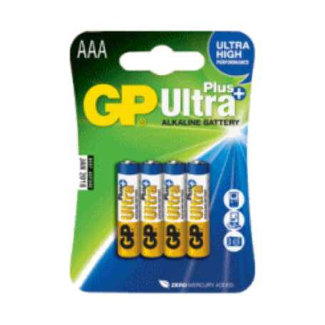 GP 24AUP Set van 4 stuks Ultra Alkaline AAA micro LR03