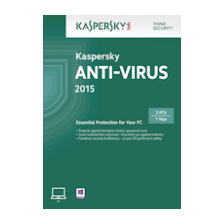 Kaspersky KL1161BBCFS Anti-Virus 2015 (3 PC's - 1 jaar, Retail, NL/FR)