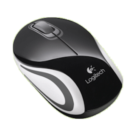 Logitech m187 Wireless Mini Mouse (Zwart/Wit, USB nano-receiver)