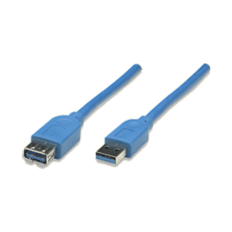 Valueline VLCP61010L20 USB3.0 kabel (A-A verleng, 2.0M, blauw)