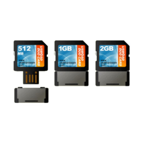Peak 7968ADPK 1GB USB + SecureDigital Duo Card Mobile