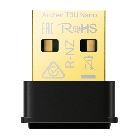 TP-Link Archer T3U Nano AC1300 (300+867Mbps) nano draadloze MU-MIMO USB-adapter