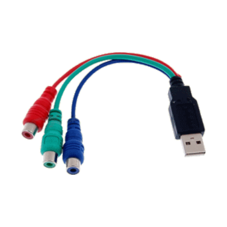 OEM USB-3RCA USB naar Component videokabel voor TV Tuner Boxes