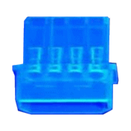 Sunbeam UVM4PMB Setje van 10x Molex voedingsplug (Male, Blauw UV)
