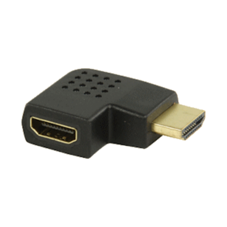 Valueline VGVP34904B HDMI-adapter HDMI-connector rechts gehoekt (zwart)